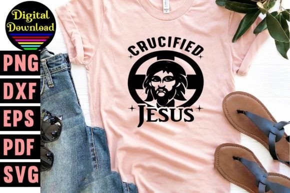 Crucified Jesus Svg Designs for T-Shirt Designs