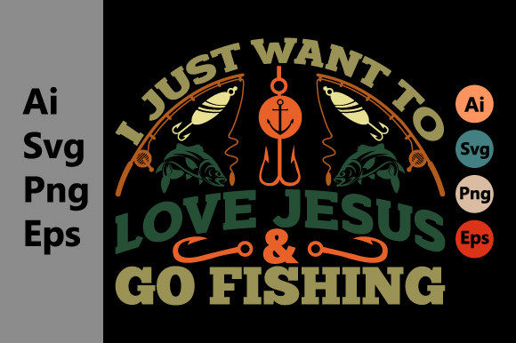 Jesus and Go Fishing, Fish Rod T Shirt Designs Review