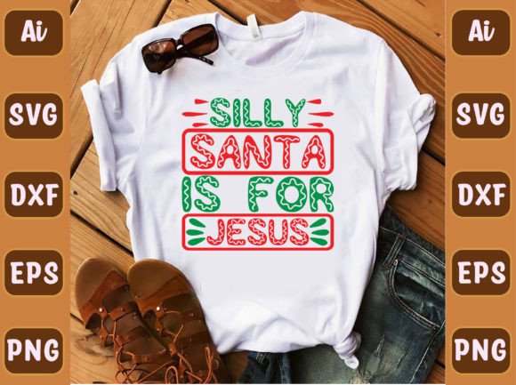 Silly Santa is for Jesus 456 T-Shirt Design Review